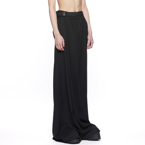 JULIUS 917PAM4 Black / Over Wrapping Trousers